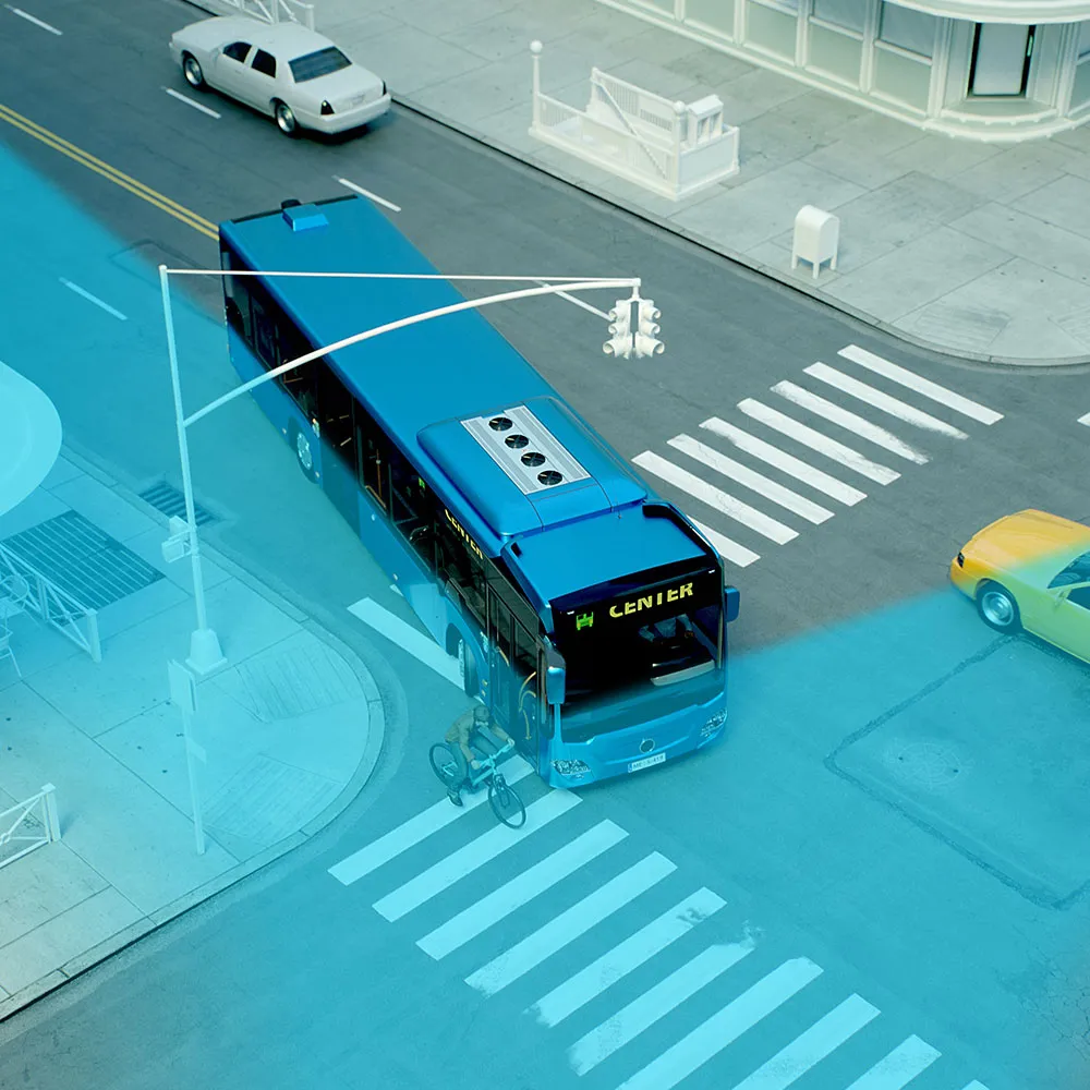 Система мониторинга и предупреждения о слепых зонах BSD рыбий глаз (1)